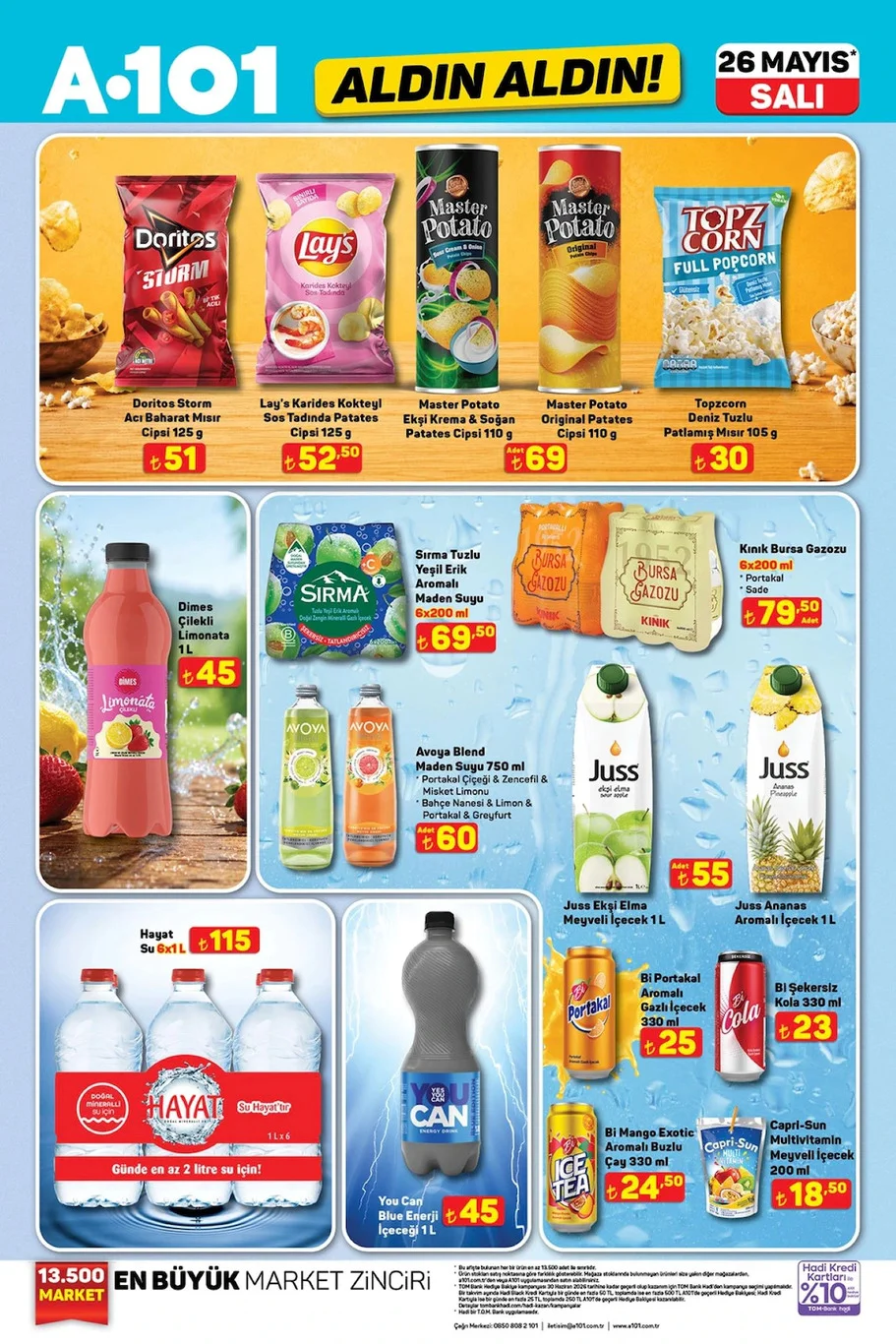 A101 26 Mayıs aktüel broşürü satışta!