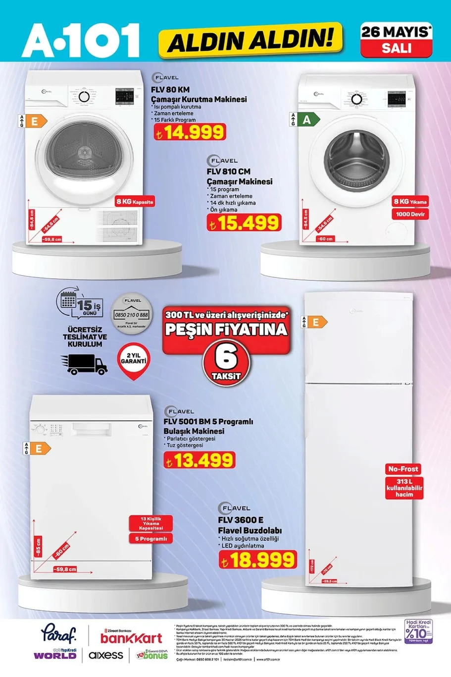 A101 26 Mayıs aktüel broşürü satışta!