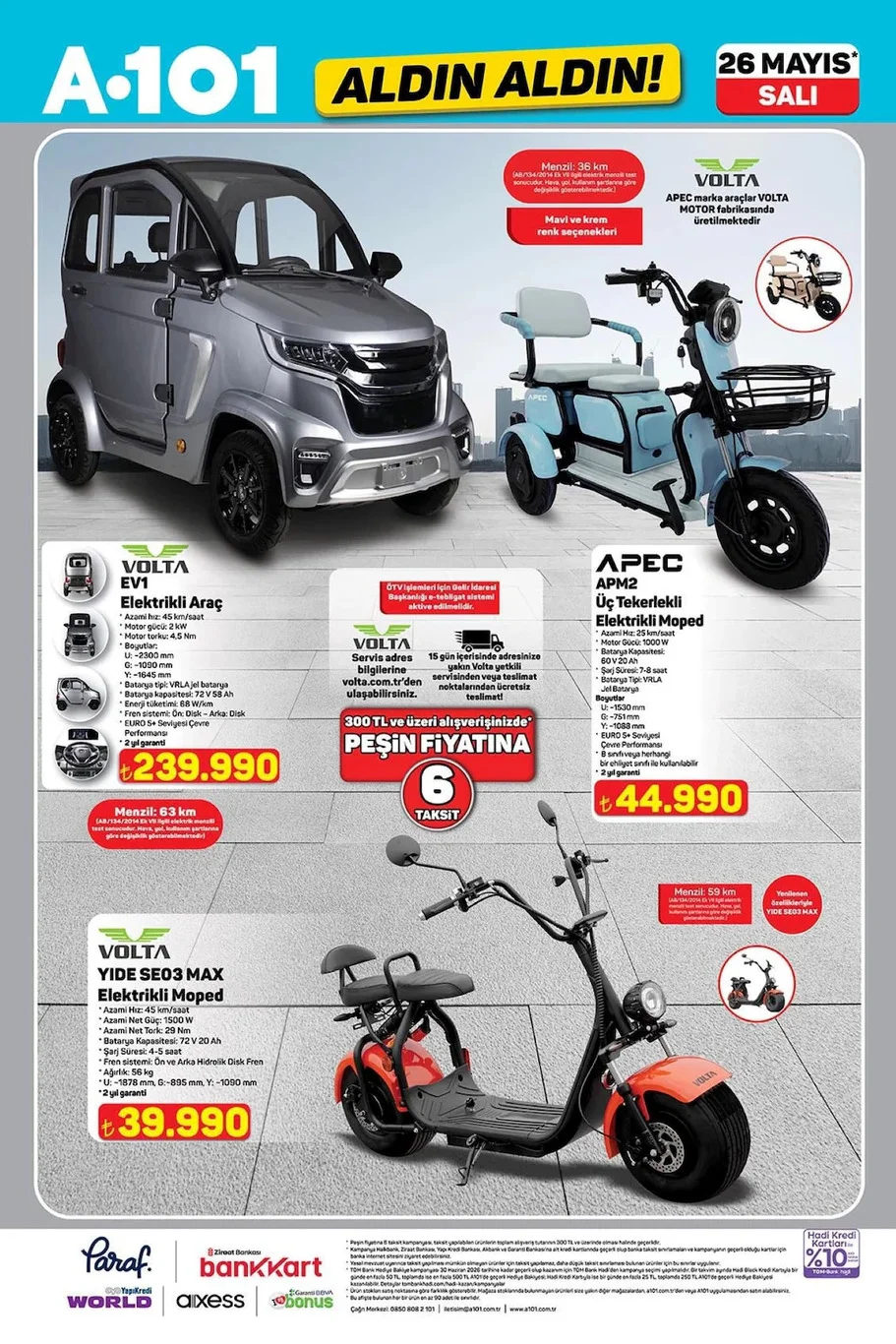A101 26 Mayıs aktüel broşürü satışta!