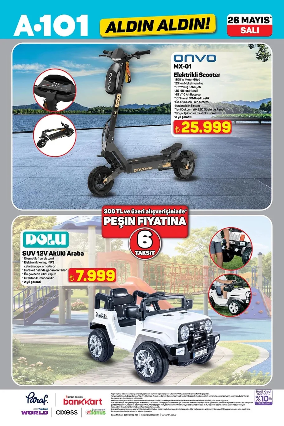A101 26 Mayıs aktüel broşürü satışta!