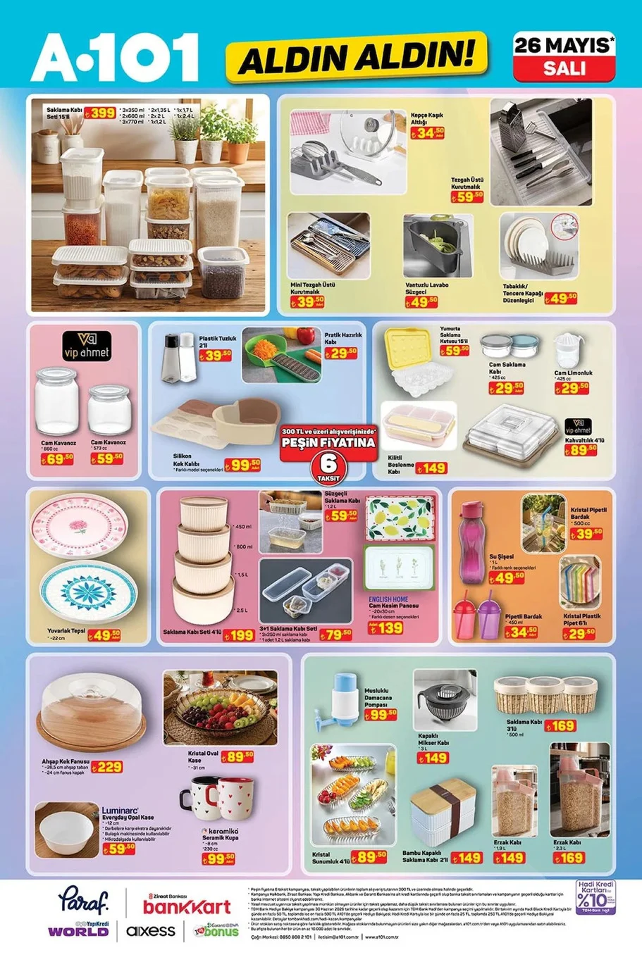 A101 26 Mayıs aktüel broşürü satışta!