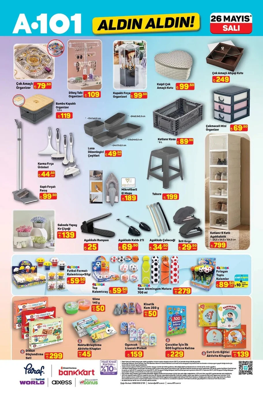 A101 26 Mayıs aktüel broşürü satışta!