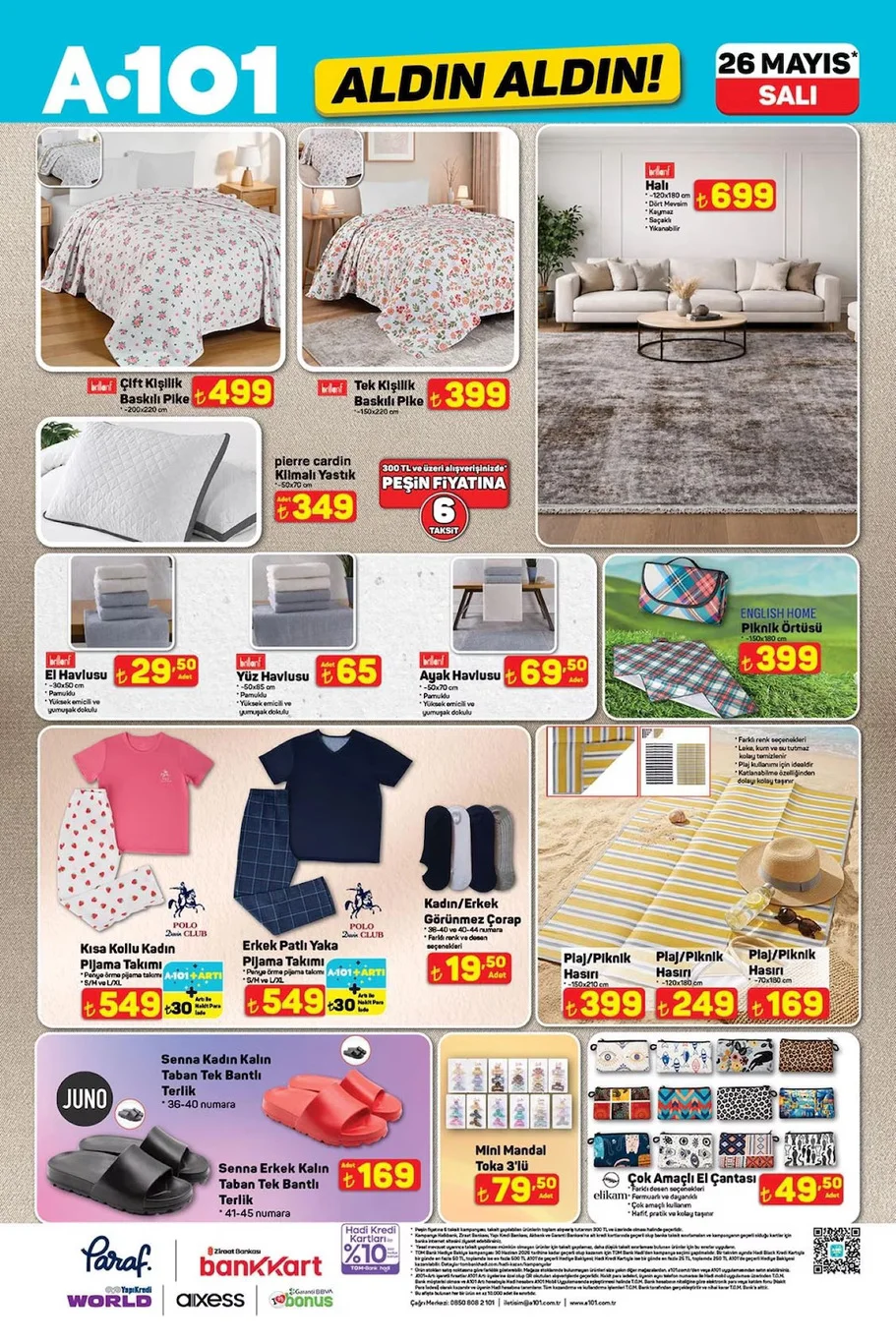 A101 26 Mayıs aktüel broşürü satışta!