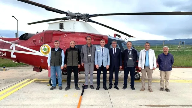 Amasya Merzifon'a Yangın Söndürme Helikopteri Konuşlandırıldı