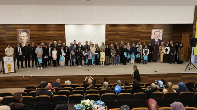 Bayburt'ta Ufka Yolculuk Yarışması'nda 70 öğrenci ödüllendirildi