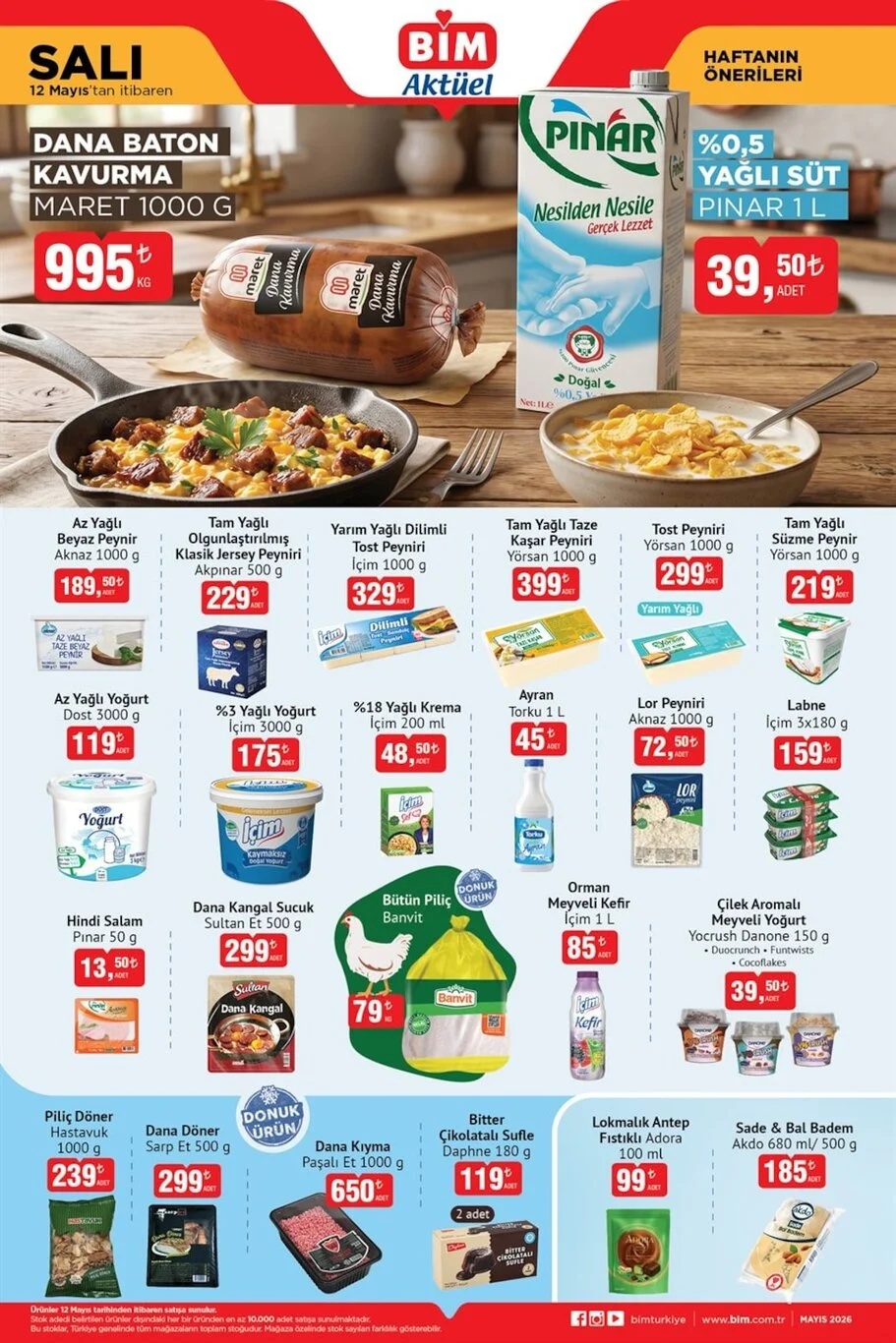 BİM 12-13-15 Mayıs aktüel kataloğu