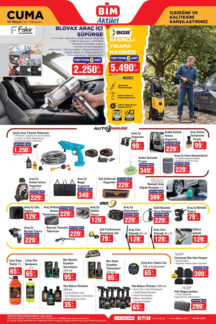 BİM 12- 15 Mayıs aktüel kataloğu