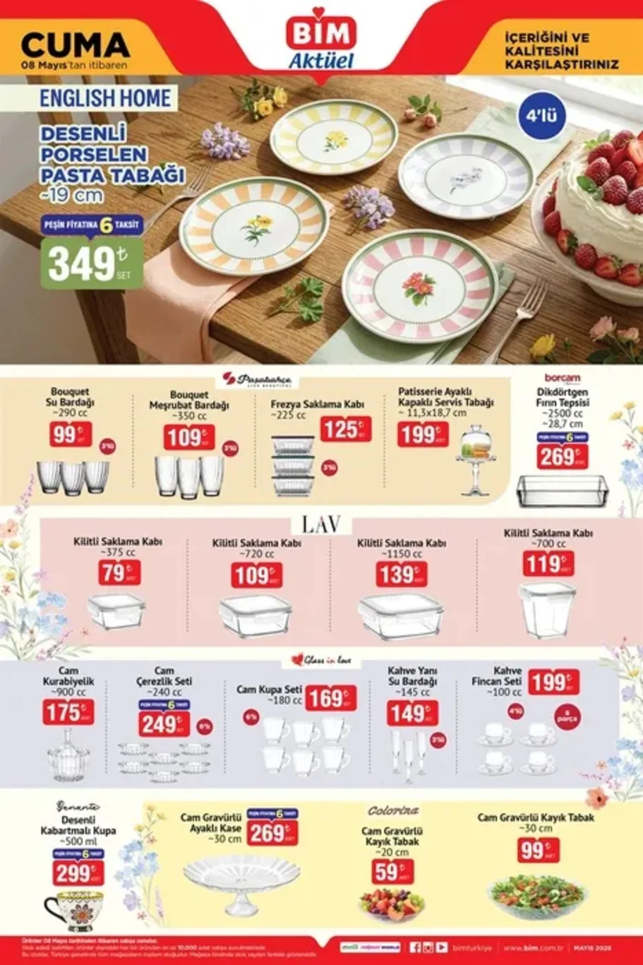 BİM 5-6-8 Mayıs aktüel kataloğu