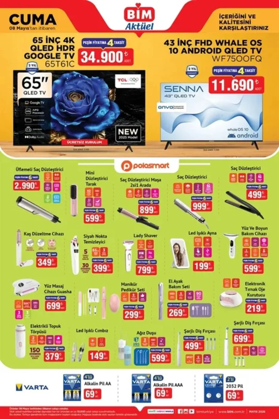 BİM 5-6-8 Mayıs aktüel kataloğu