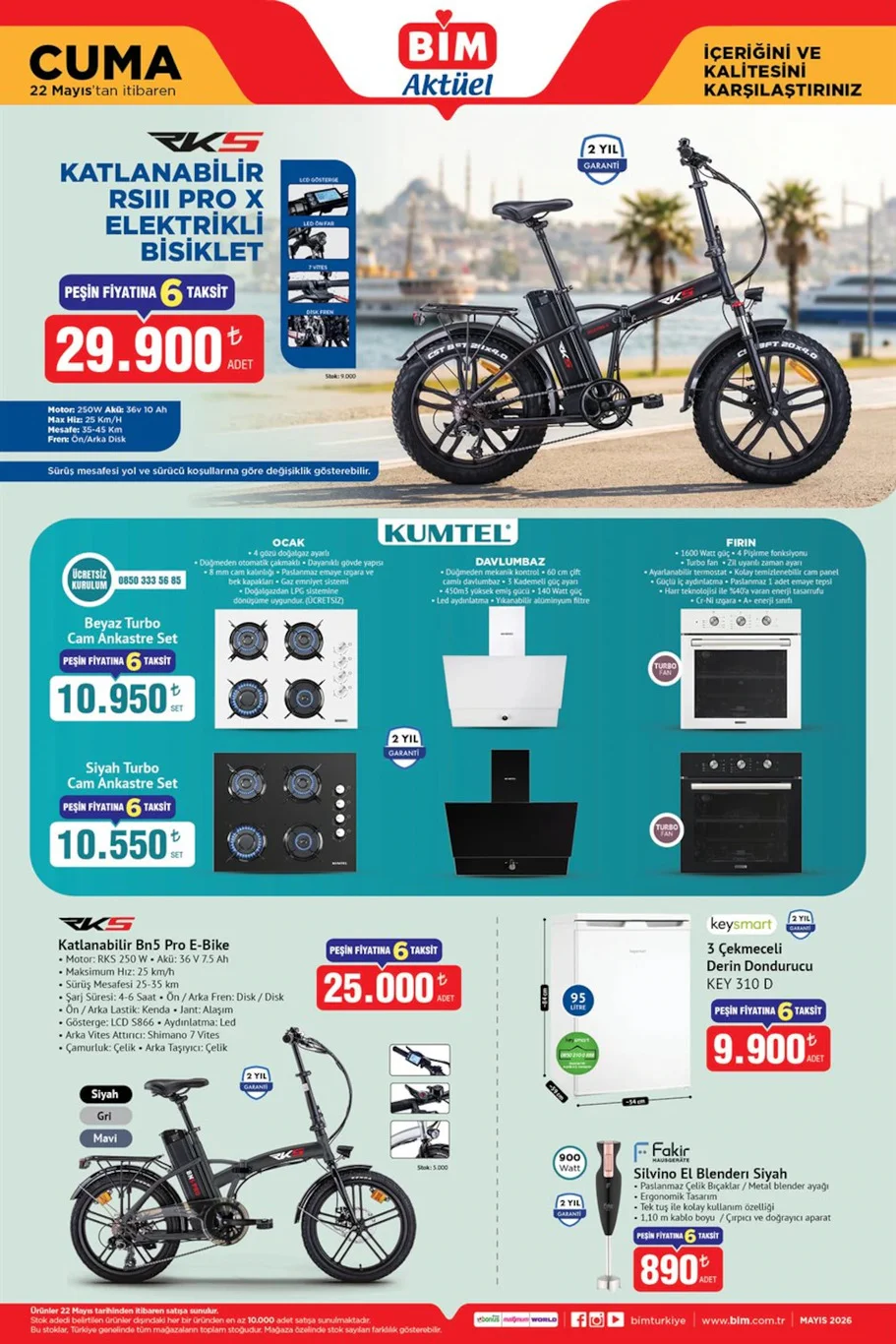 BİM 22 Mayıs 2026 aktüel kataloğu