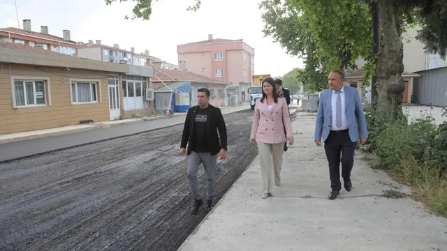 Edirne'de Başkan Gencan, Üstyapı ve Çevre Düzenleme Çalışmalarını Yerinde İnceledi