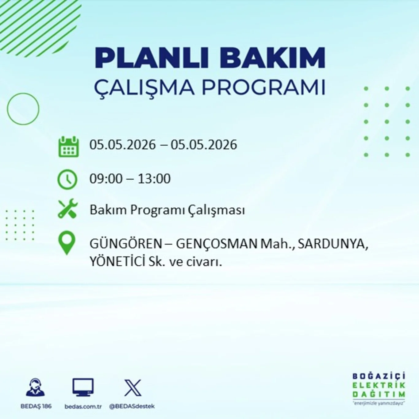 İstanbul 5 Mayıs elektrik kesintisi!