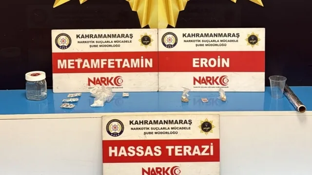 Kahramanmaraş'ta uyuşturucu operasyonu: 3 tutuklama