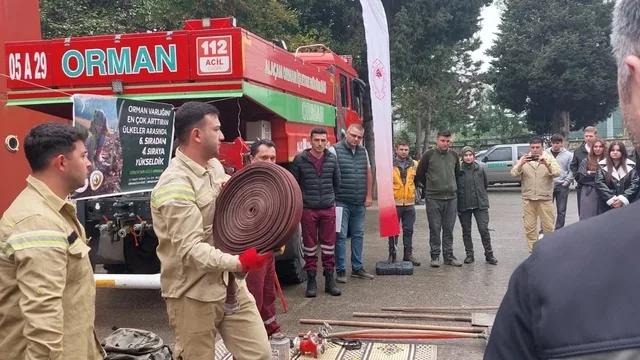 Samsun'da Orman Yangınlarıyla Mücadele Eğitimi Verildi