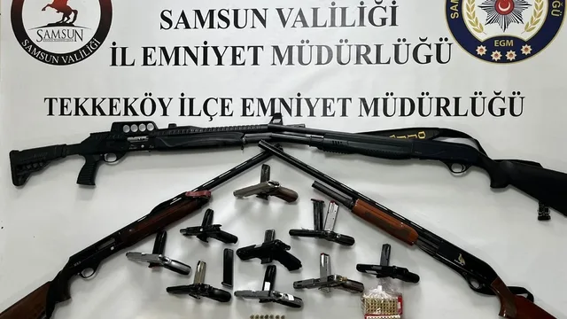 Samsun'da Silah Ticareti Operasyonu: 4 Zanlı Gözaltına Alındı