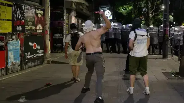 Protestolarda polis müdahalesi