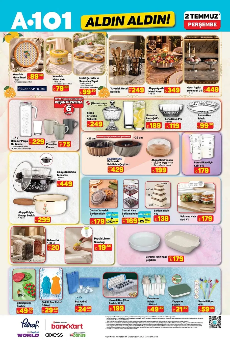 A101 2 Temmuz Fırsatları açıklandı!