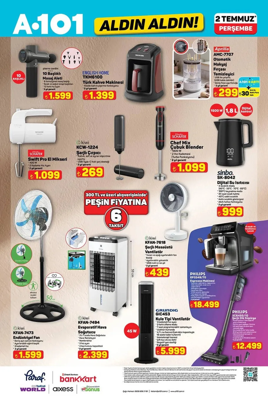 A101 2 Temmuz Fırsatları açıklandı!