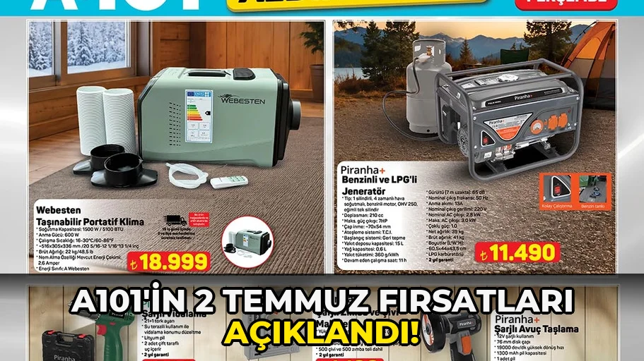 A101'in 2 Temmuz Fırsatları açıklandı!