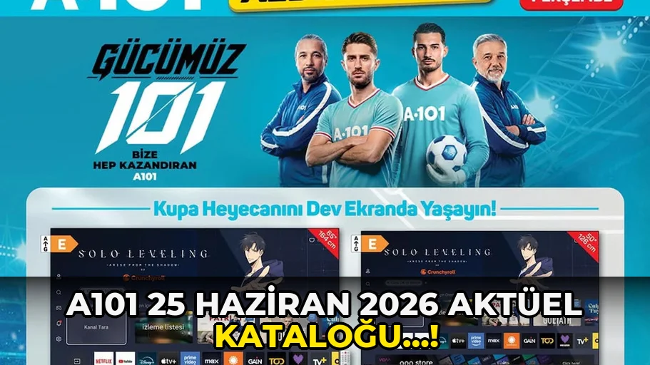 A101 25 Haziran 2026 Aktüel Kataloğu…!