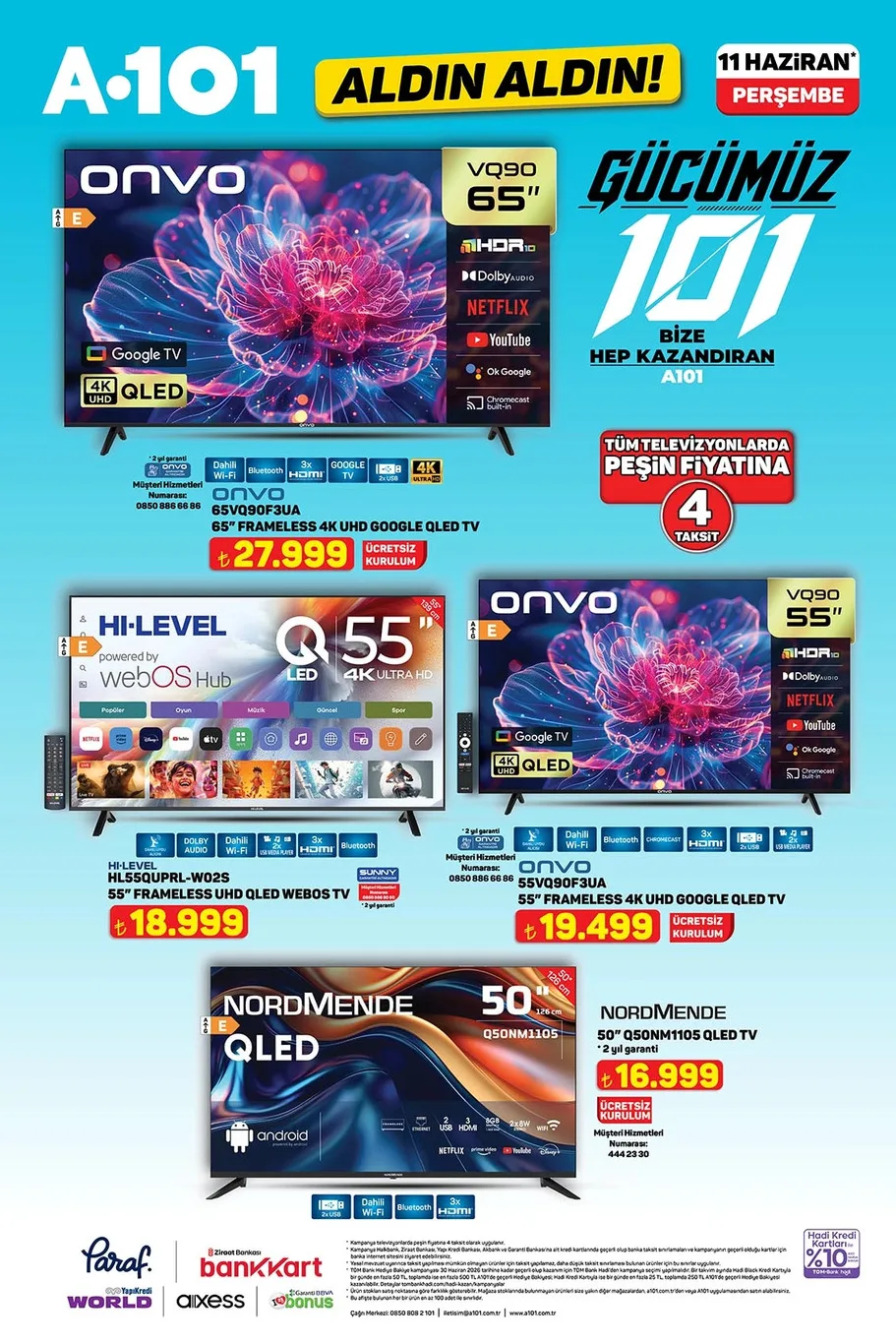 A101 11 Haziran Fırsatları açıklandı!