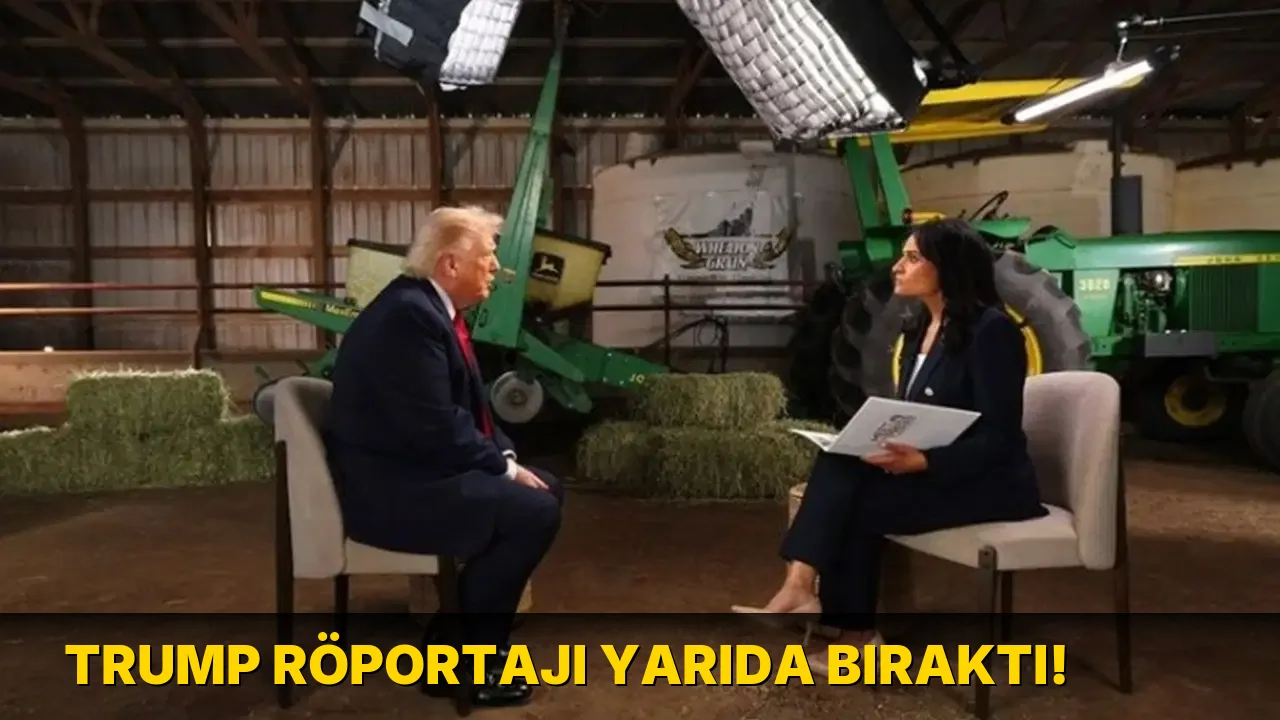 Trump Röportajı Yarıda Bıraktı!