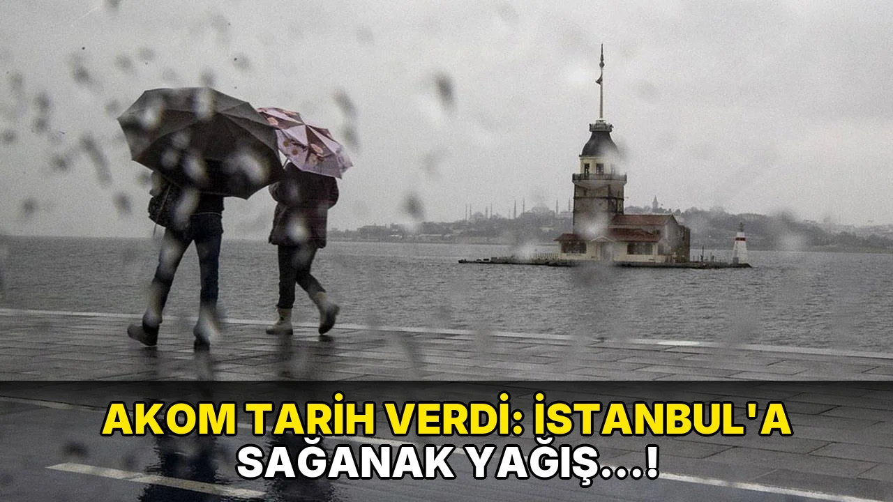 Akom Tarih Verdi: İstanbul'a sağanak yağış…!