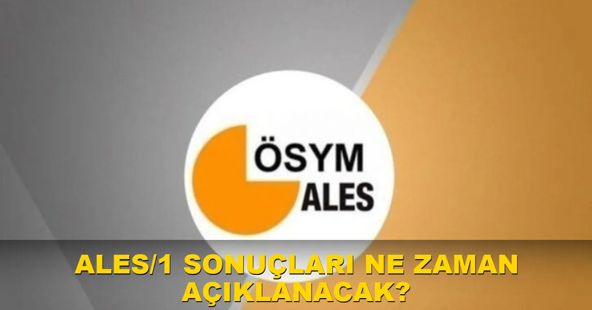 ALES/1 sonuçları ne zaman açıklanacak?
