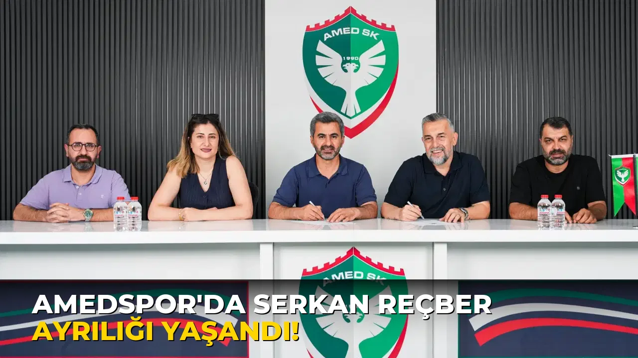 Amedspor'da Serkan Reçber Ayrılığı Yaşandı!