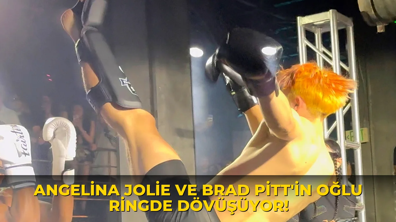 Angelina Jolie ve Brad Pitt'in oğlu Ringde Dövüşüyor!