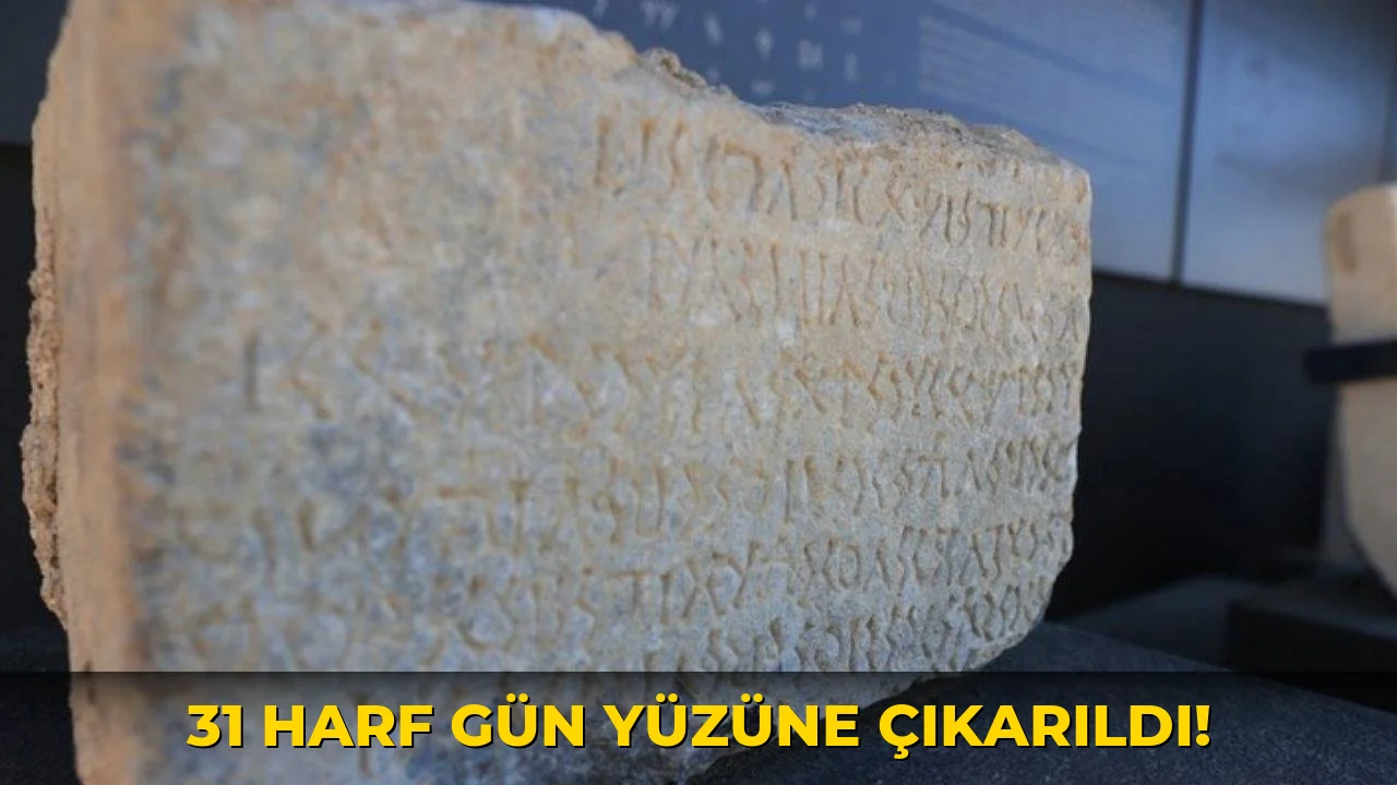 31 Harf gün Yüzüne Çıkarıldı!