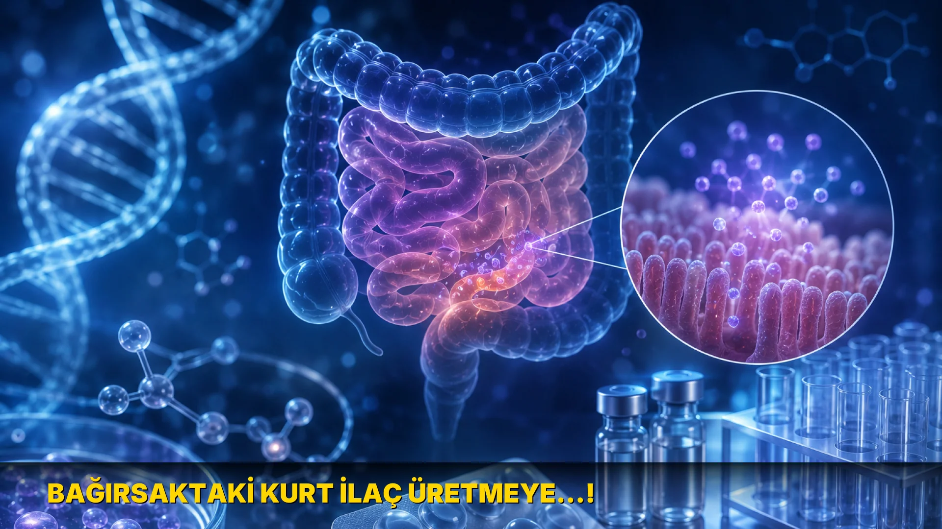 Bağırsaktaki Kurt İlaç Üretmeye…!