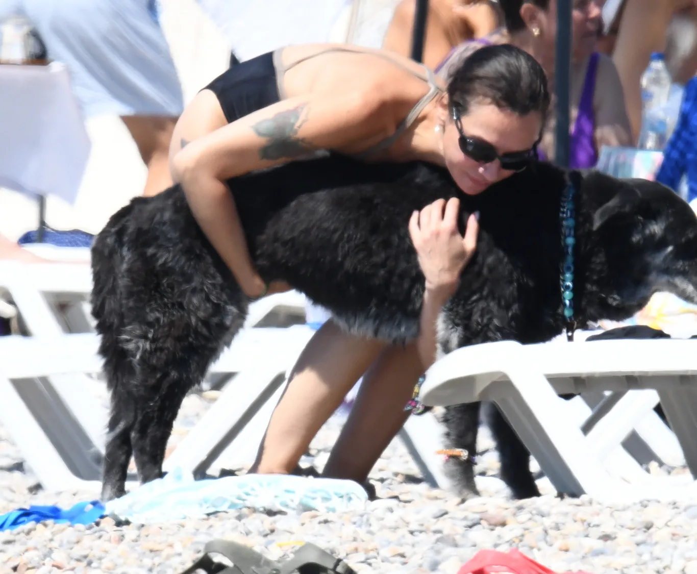 Birce Akalay Tatilde Köpekleriyle Deniz Keyfi yaptı!