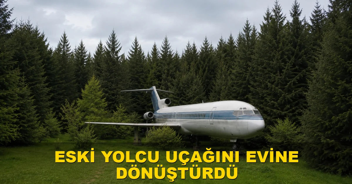Eski yolcu uçağını evine dönüştürdü