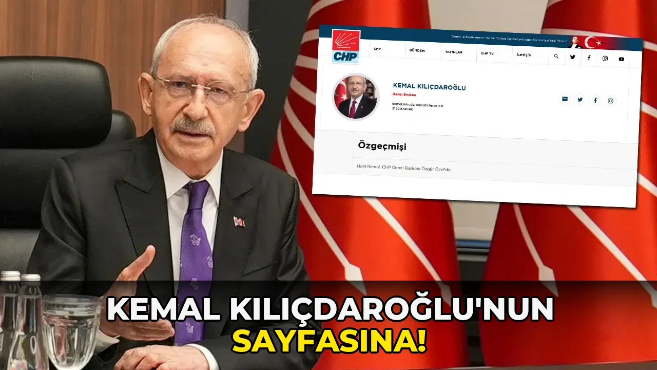 Kemal Kılıçdaroğlu'nun Sayfasına!