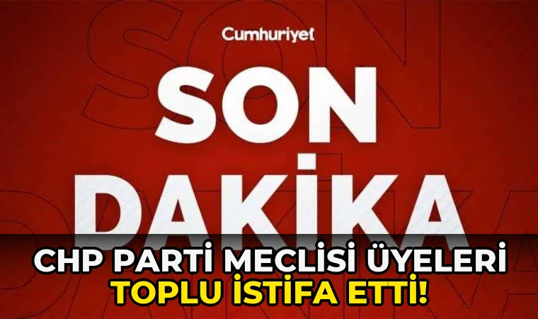 Chp Parti Meclisi Üyeleri Toplu İstifa etti!