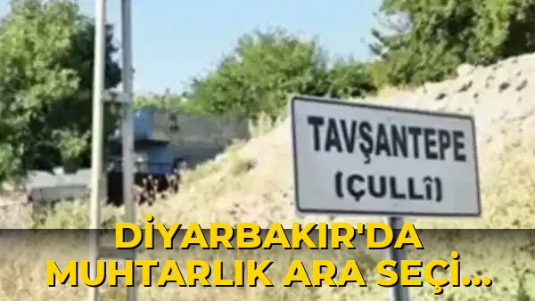 Diyarbakır'da muhtarlık Ara Seçimi Yapıldı!