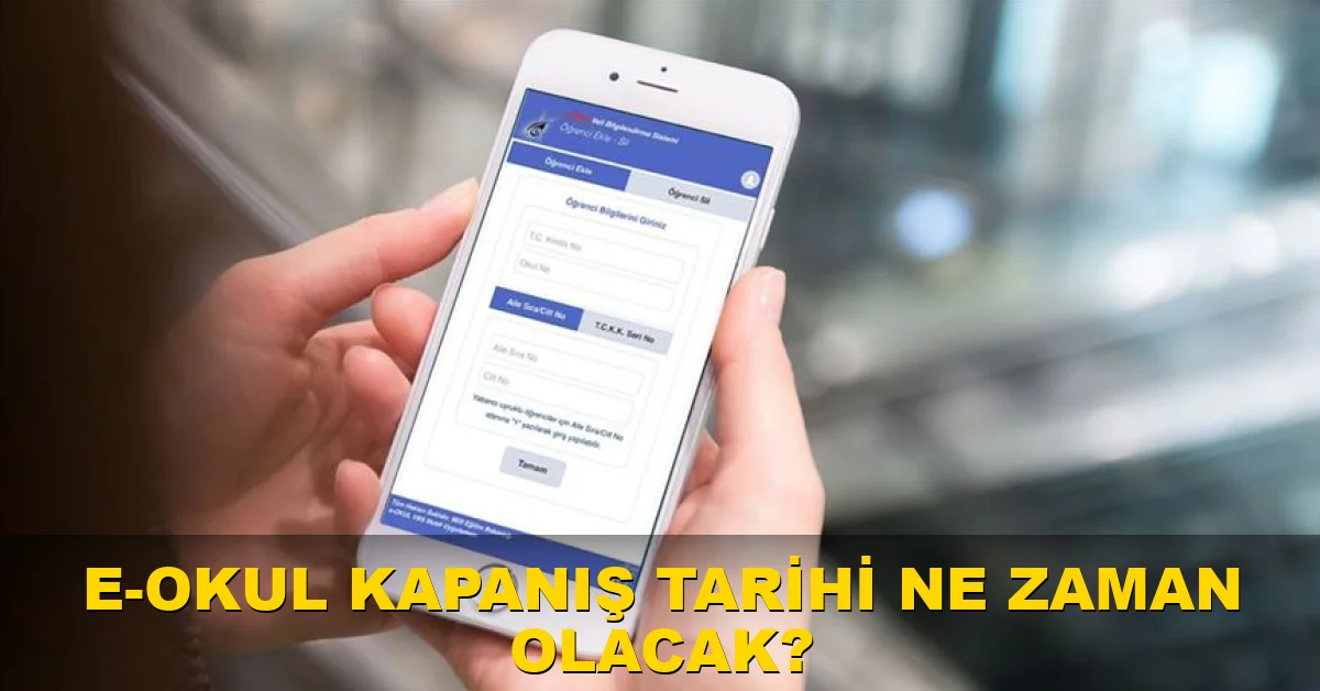 E-okul kapanış tarihi ne zaman olacak?