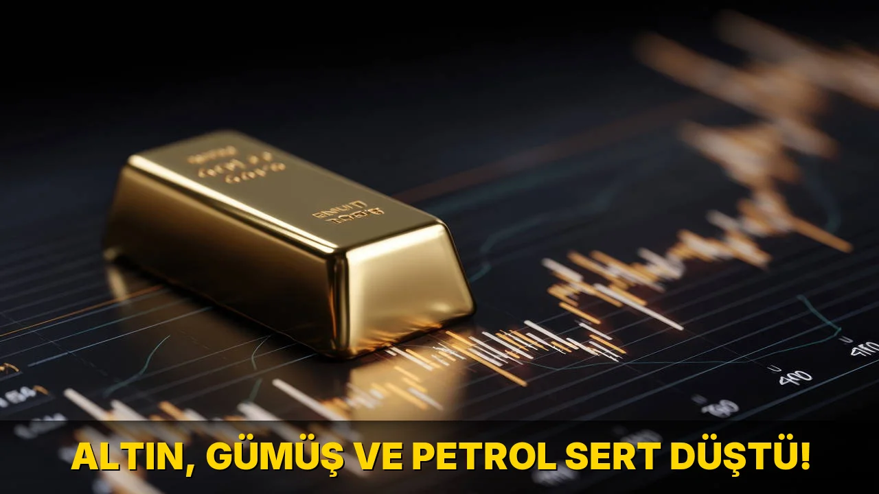 Altın, gümüş ve Petrol Sert düştü!