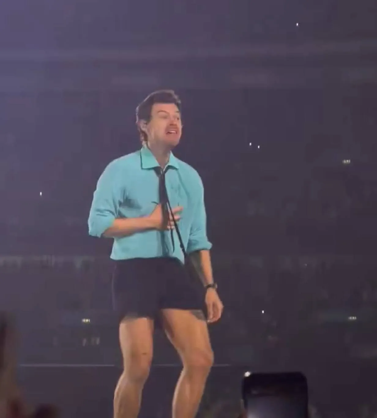 Harry Styles Sahnede Fenalaştı!