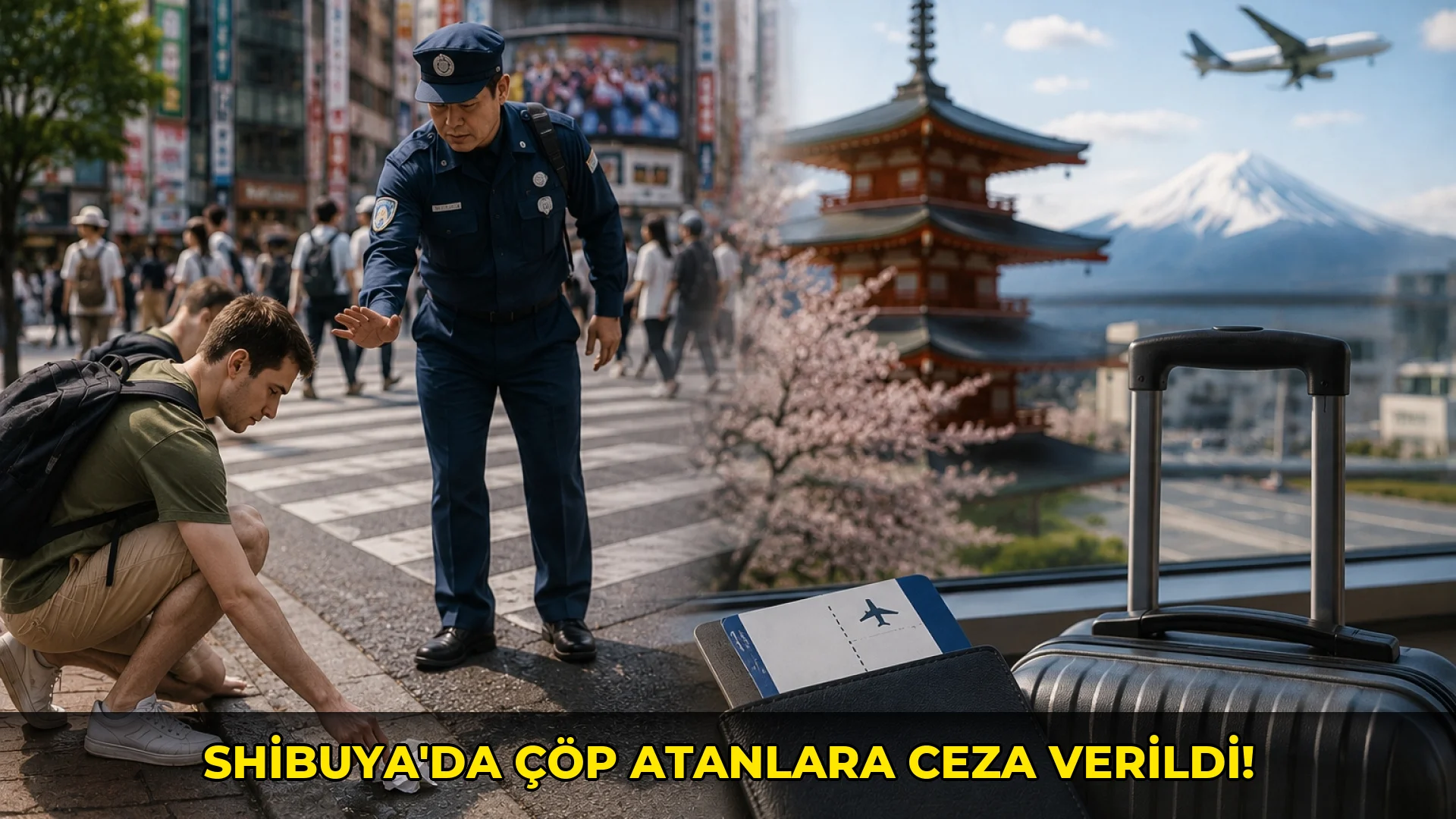 Shibuya'da çöp Atanlara Ceza verildi!