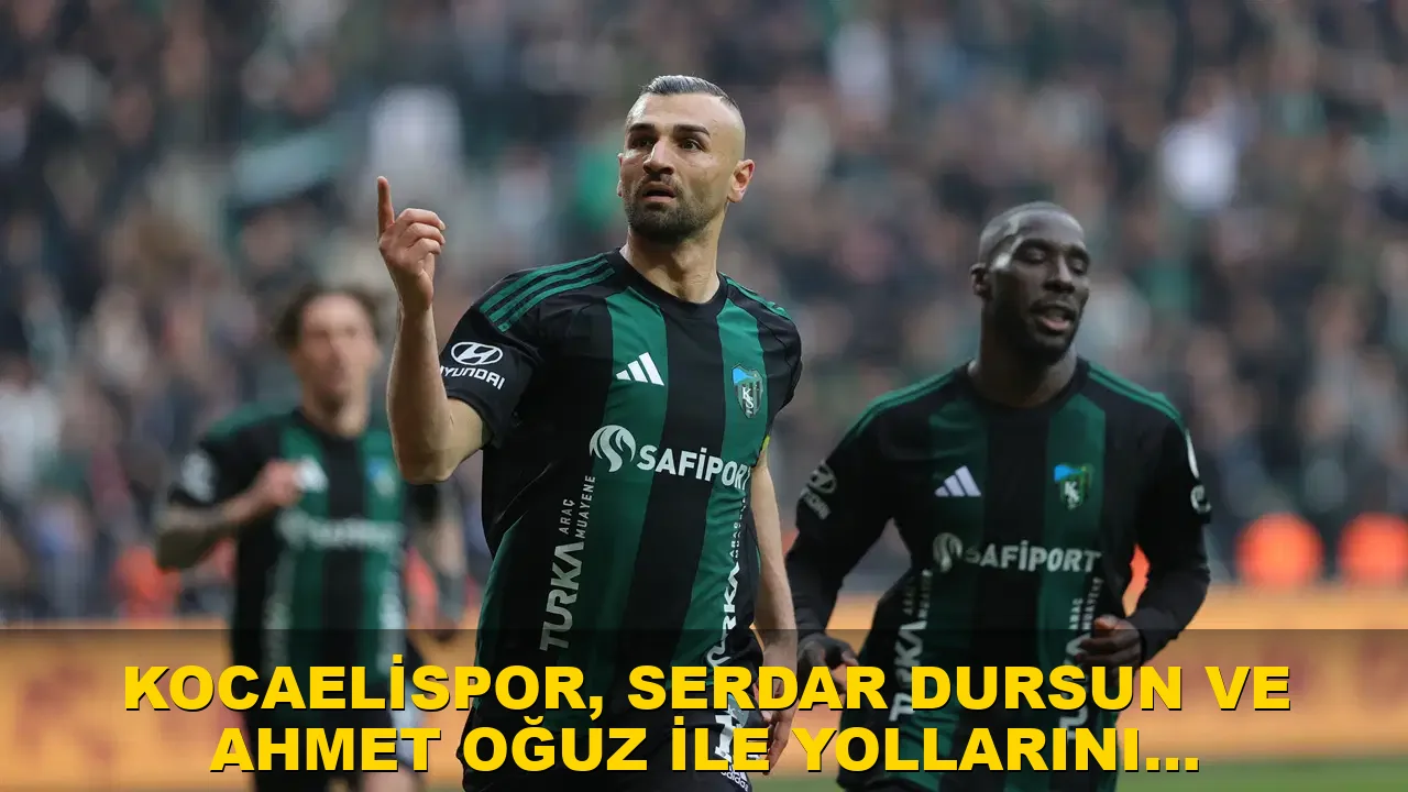 Kocaelispor, Serdar Dursun ve Ahmet Oğuz ile yollarını ayırdı