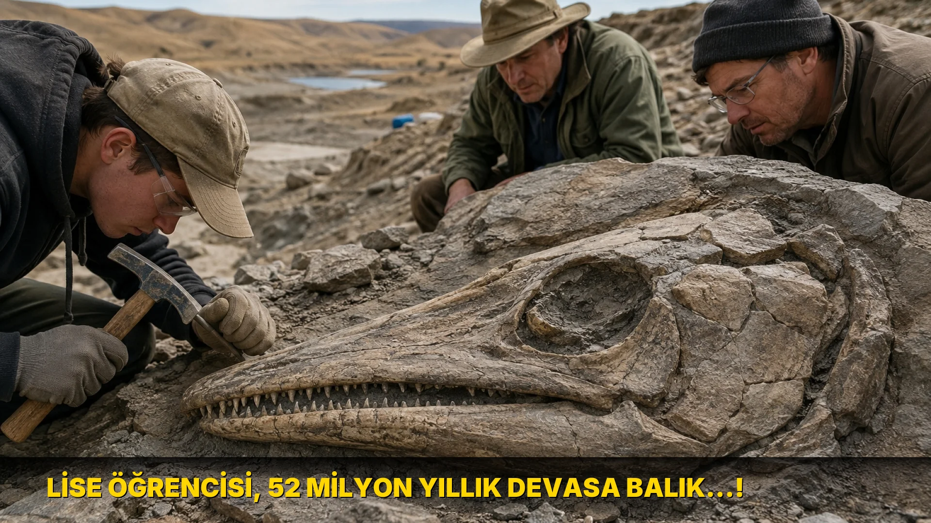 Lise Öğrencisi, 52 Milyon Yıllık Devasa balık…!
