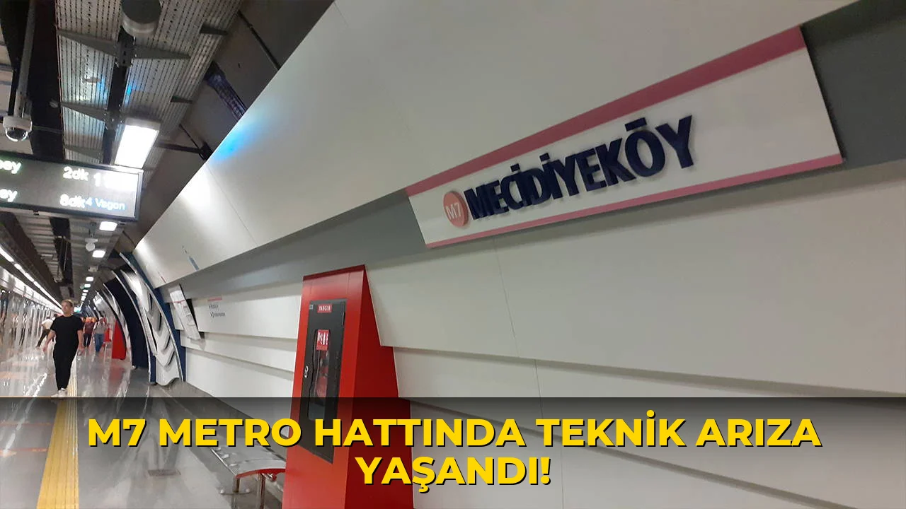 M7 Metro Hattında Teknik Arıza Yaşandı!