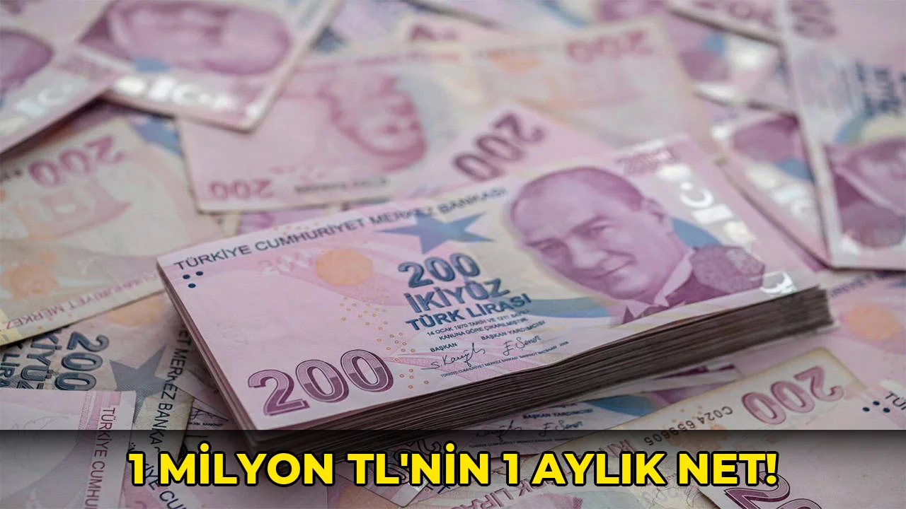 1 Milyon TL’nin 1 Aylık Net!