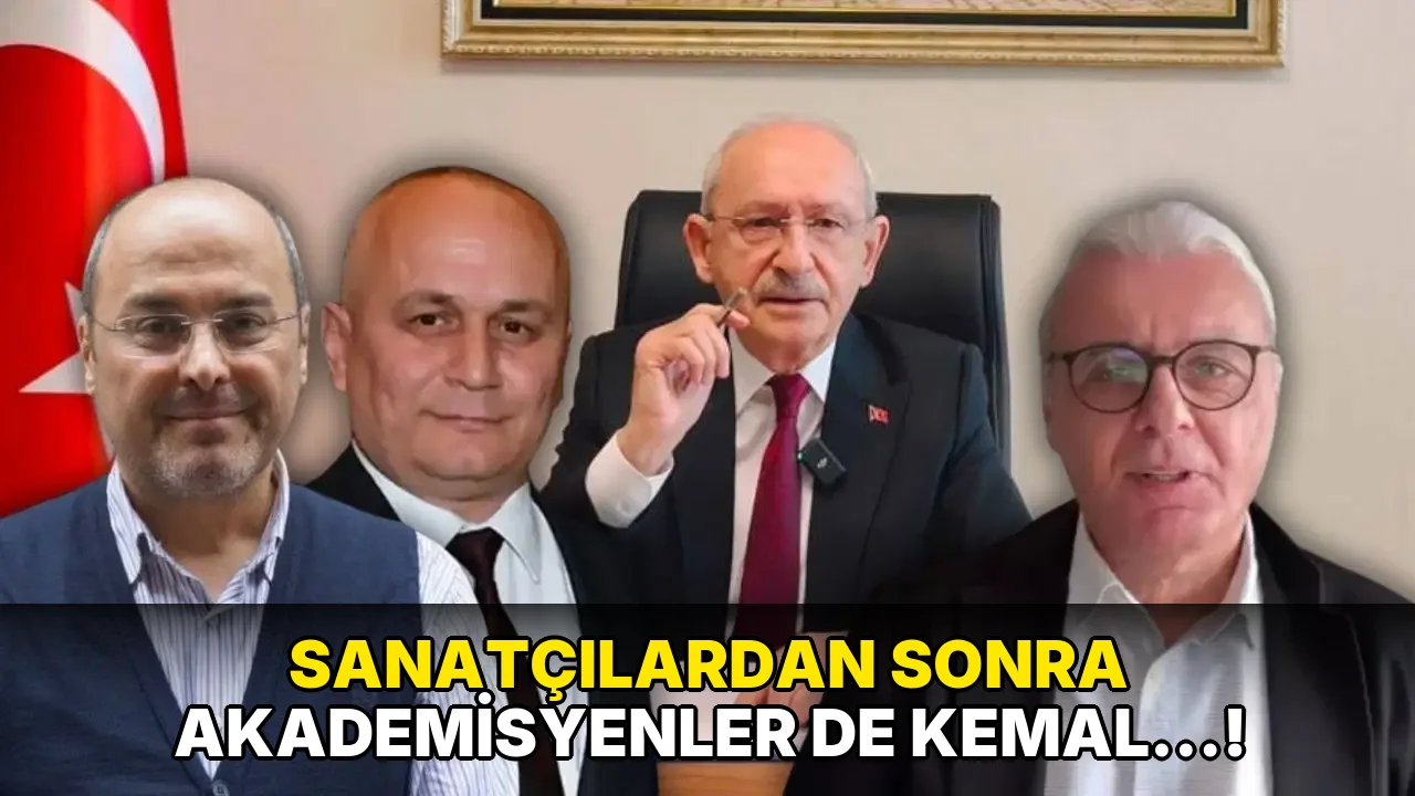 Sanatçılardan Sonra Akademisyenler de Kemal…!