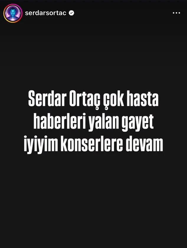 Serdar Ortaç: Haberler…!