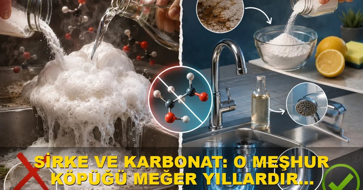 Sirke ve karbonat: O meşhur köpüğü meğer yıllardır boşuna yapıyormuşuz