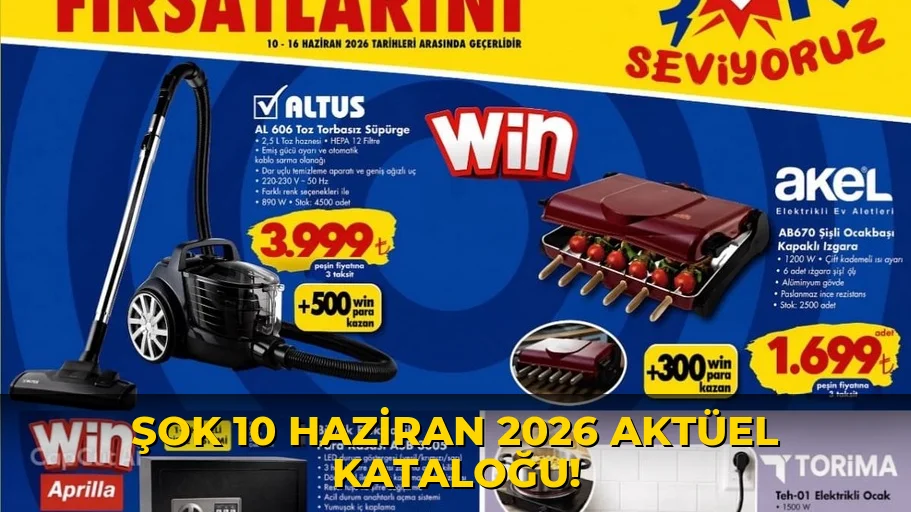 Şok 10 Haziran 2026 Aktüel Kataloğu!