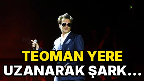 Teoman Yere Uzanarak Şarkı söyledi!